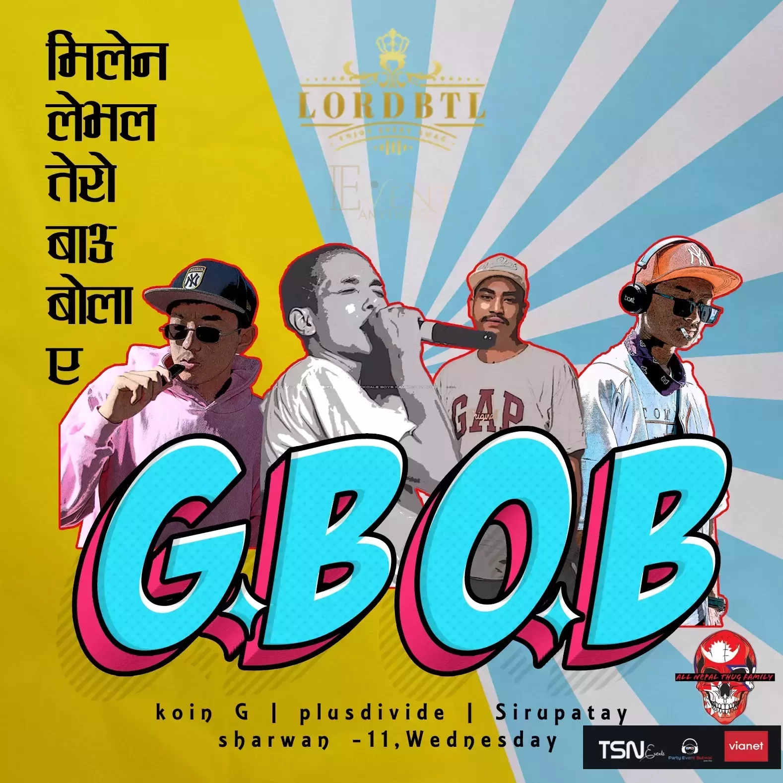 GBOB Live in Lord Butwal with Sirupatey, Koin G, PlusDivide