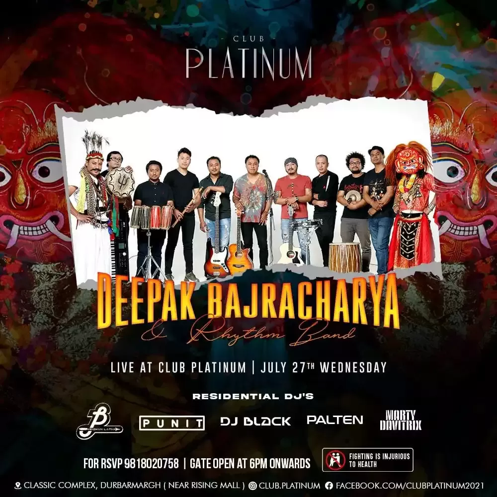 Deepak Bajracharya Performing Live at Club Platinum