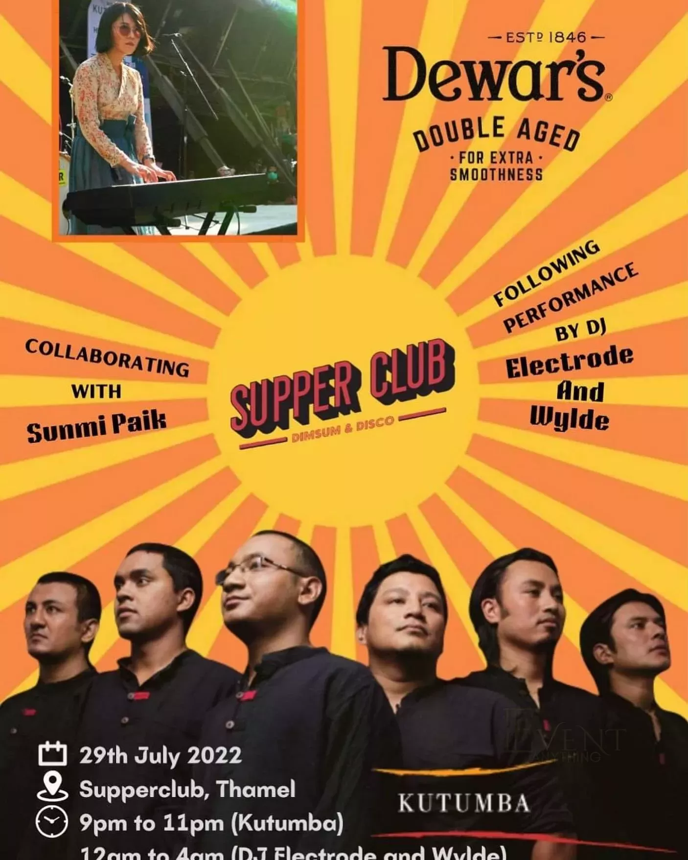Kutumba Band Collaboration With Sunmi Paik Performing At Supper Club