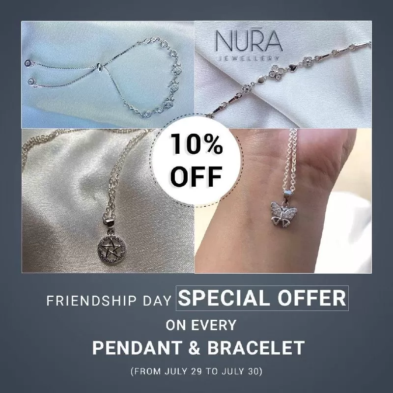 Friendship Day Gifts: Pendants and Bracelets At Nura.Np