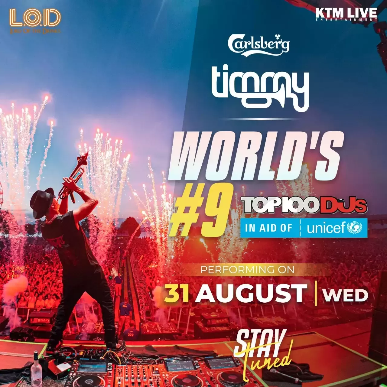 DJ Timmy Trumpet Performing At Lord of the Drinks LOD