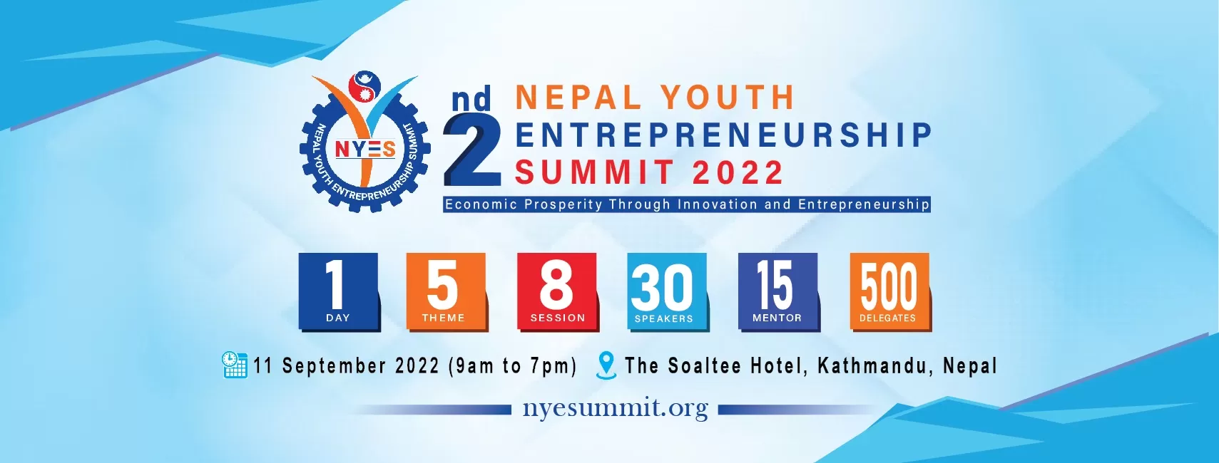 Nepal Youth Entrepreneurship Summit 2022 at The Soaltee Hotel, Kathmandu