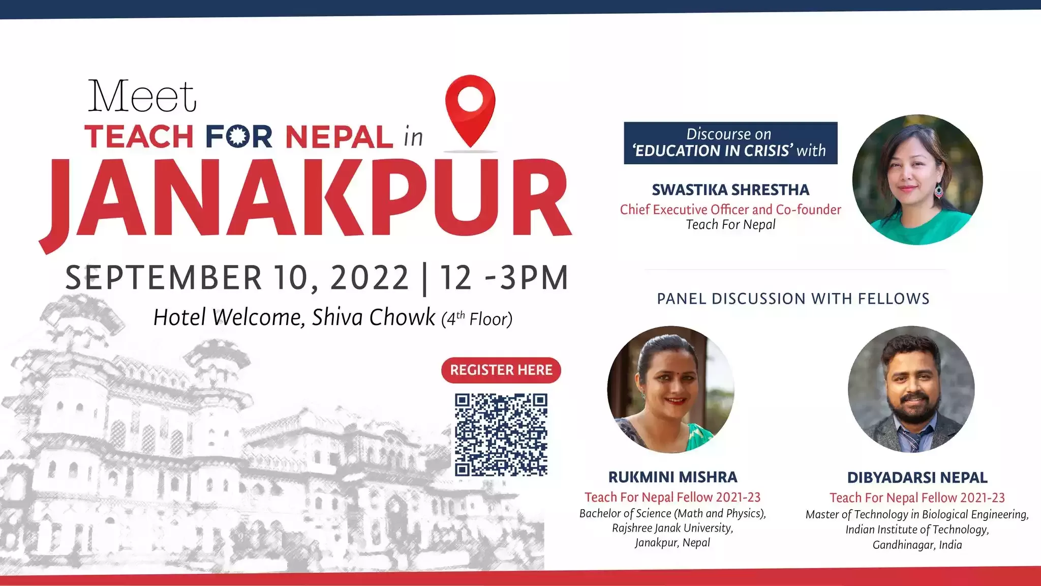 Meet Teach For Nepal in Janakpur at Hotel Welcome, Shiva Chowk