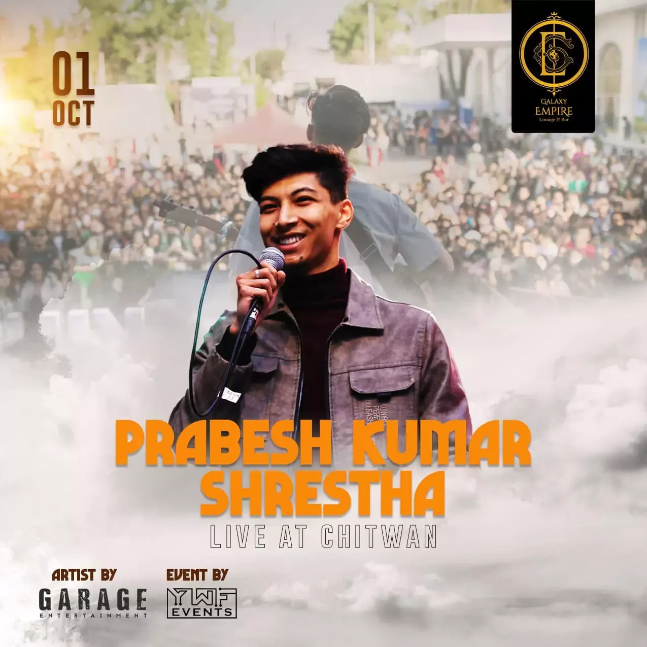 Prabesh Kumar Shrestha Live on Stage For the First Time In Chitwan At The Galaxy Empire - Dashain Celebration